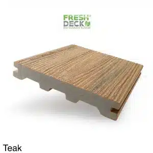 Brand New Colour! Commercial Grade Teak - FreshDeck™ Teak Just $15.38 LM $80.00 Per Board Or Only $109.89 M2 plus gst Solid, Fully Capped, UV Rated 140x22x5200mm. 25 Years Warranty FREE Stainless Steel Clips & Screws